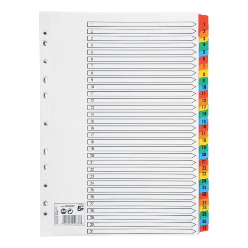 Printed File Dividers